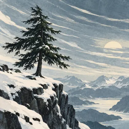 I Think the Hemlock Likes to Stand - poem by - Emily Dickinson