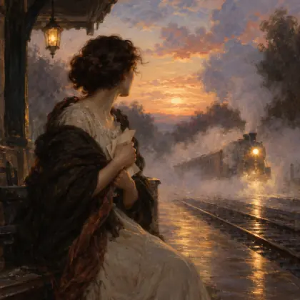 I Thought the Train Would Never Come - poem by - Emily Dickinson