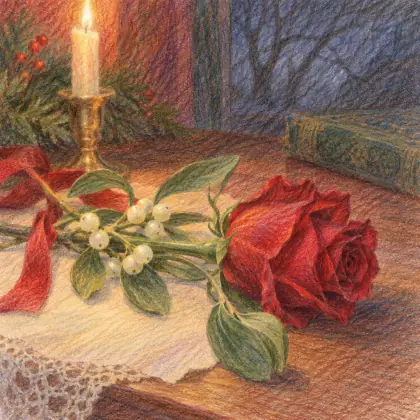 If She Had Been the Mistletoe - poem by - Emily Dickinson