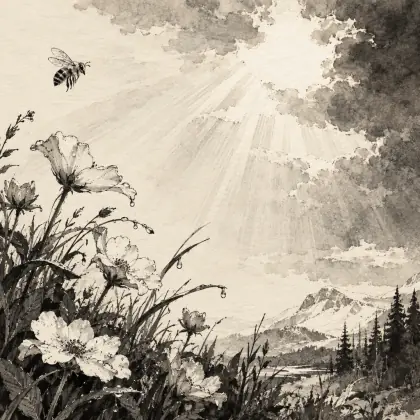 Like Flowers, That Heard the News of Dews - poem by - Emily Dickinson