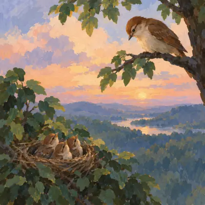 Mama Never Forgets Her Birds - poem by - Emily Dickinson
