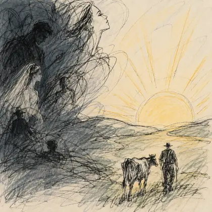 Morning Means Milking to the Farmer - poem by - Emily Dickinson