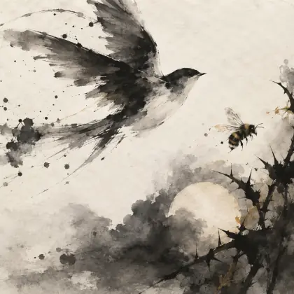 My Friend Must Be a Bird - poem by - Emily Dickinson