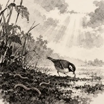 Our Little Kinsmen After Rain - poem by - Emily Dickinson