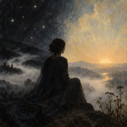 Our Share of Night to Bear - poem by - Emily Dickinson