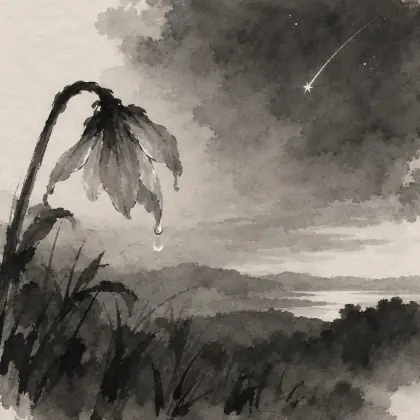 She Went as Quiet as the Dew - poem by - Emily Dickinson