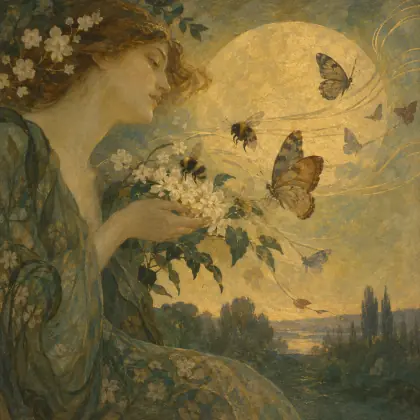 South Winds Jostle Them - poem by - Emily Dickinson
