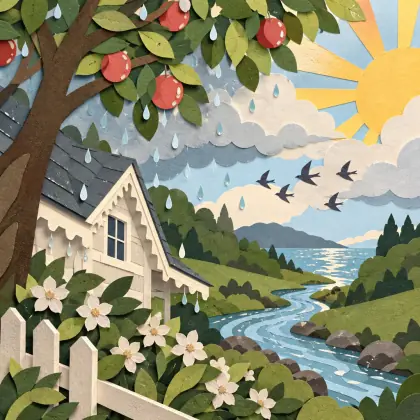 Summer Shower - poem by - Emily Dickinson