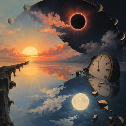 Sunset at Night Is Natural - poem by - Emily Dickinson