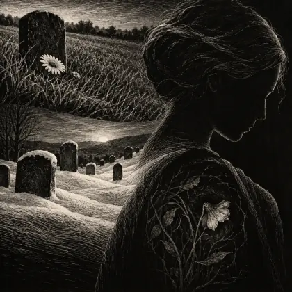 The Color of the Grave Is Green - poem by - Emily Dickinson