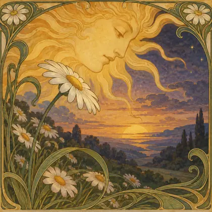 The Daisy Follows Soft the Sun - poem by - Emily Dickinson