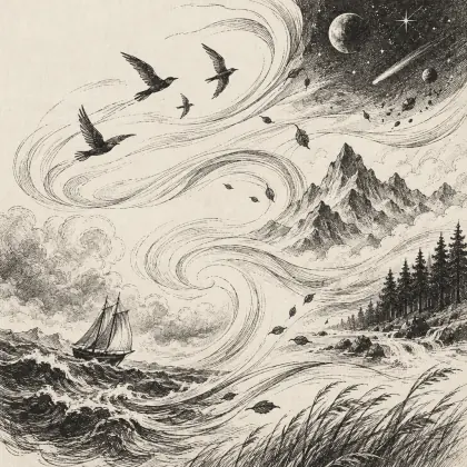 The Duties of the Wind Are Few - poem by - Emily Dickinson
