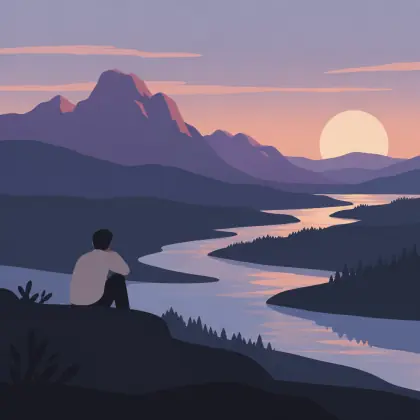 The Hills Erect Their Purple Heads - poem by - Emily Dickinson