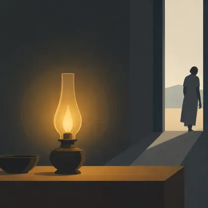 The Lamp Burns Sure Within - poem by - Emily Dickinson