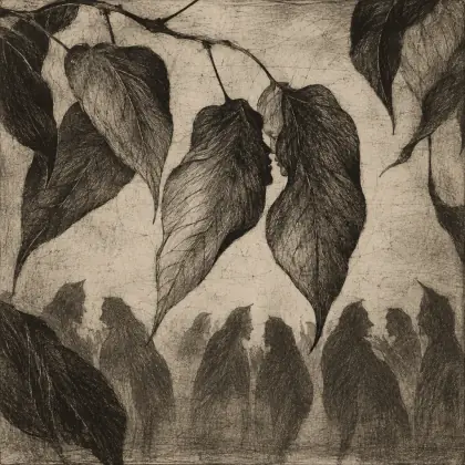 The Leaves Like Women Interchange - poem by - Emily Dickinson