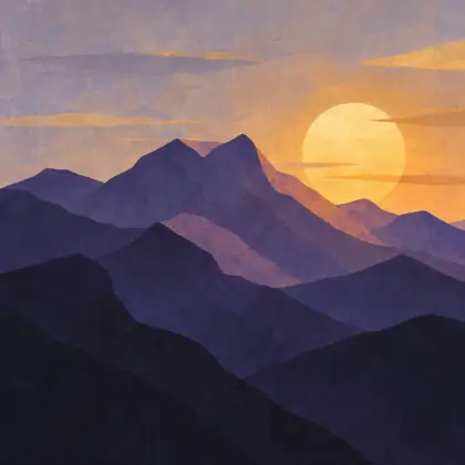 The Mountains Grow Unnoticed - poem by - Emily Dickinson