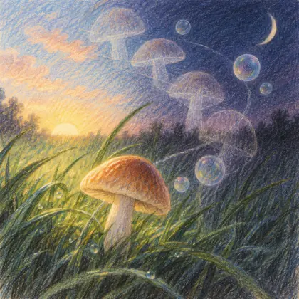 The Mushroom Is the Elf of Plants - poem by - Emily Dickinson