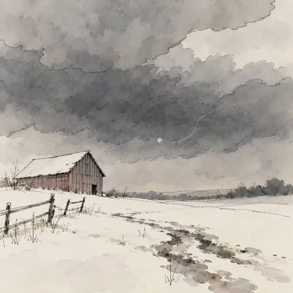 The Sky Is Low, the Clouds Are Mean, - poem by - Emily Dickinson