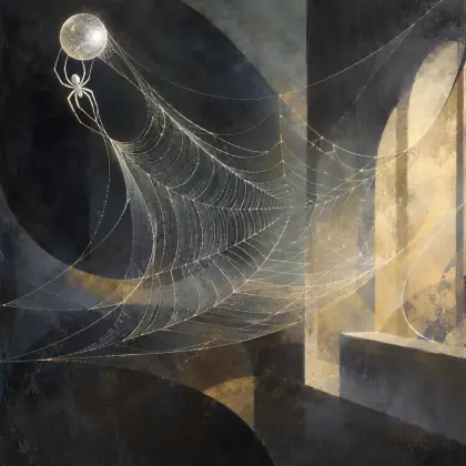 The Spider Holds a Silver Ball - poem by - Emily Dickinson