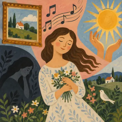 To See Her Is a Picture - poem by - Emily Dickinson