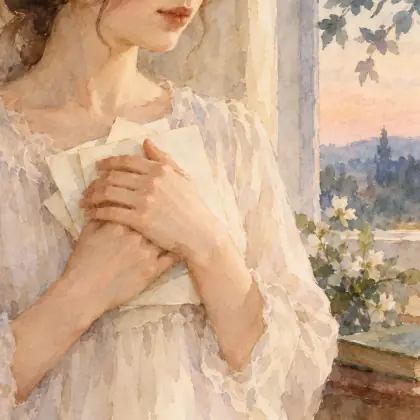 Warm in Her Hand These Accents Lie - poem by - Emily Dickinson
