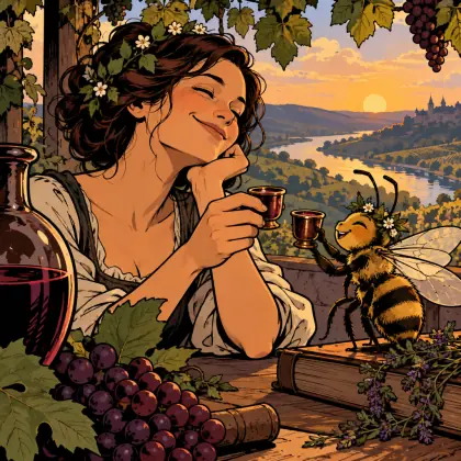 We Bee and I Live by the Quaffing - poem by - Emily Dickinson