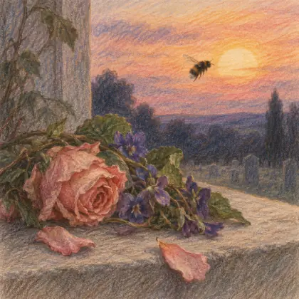 When Roses Cease to Bloom, Sir - poem by - Emily Dickinson