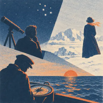 When the Astronomer Stops Seeking - poem by - Emily Dickinson