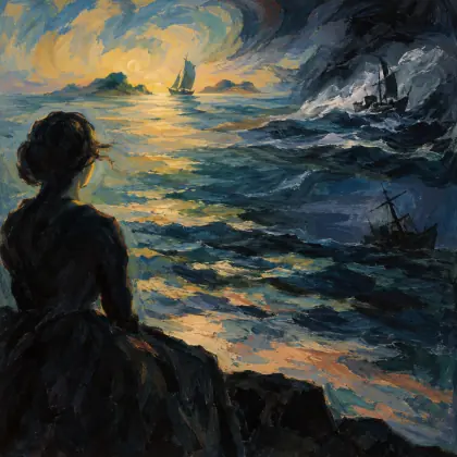 Whether My Bark Went Down at Sea - poem by - Emily Dickinson