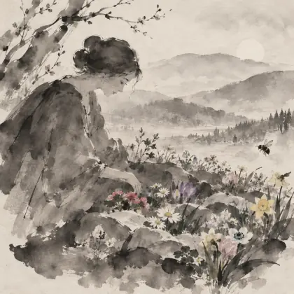 Whose Are the Little Beds, I Asked - poem by - Emily Dickinson