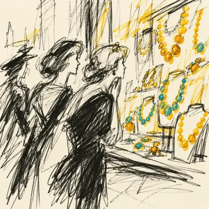 Women Before a Shop - poem by - Ezra Pound