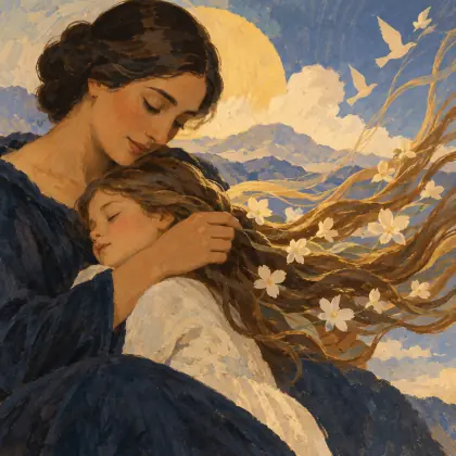 Children’s Hair - poem by - Gabriela Mistral