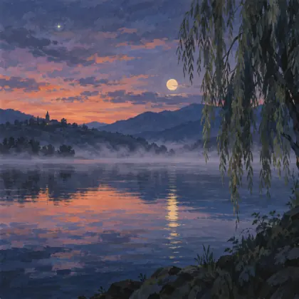 Dusk Descending - poem by - Goethe