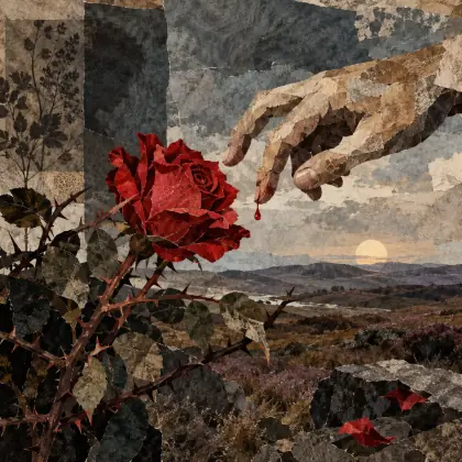The Rose-bush on the Moor - poem by - Goethe