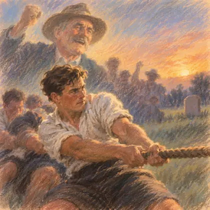 At the Tug-0f-war - poem by - Henry Lawson
