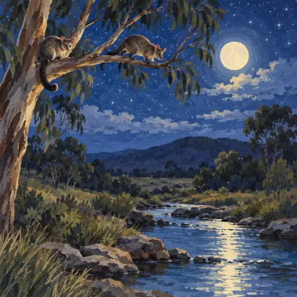 In Possum Land - poem by - Henry Lawson