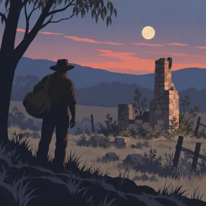 Old Stone Chimney - poem by - Henry Lawson