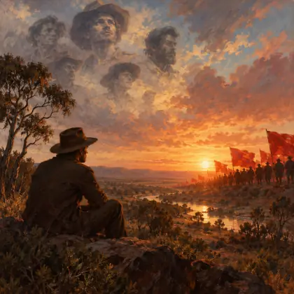 On the March - poem by - Henry Lawson