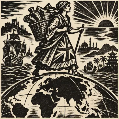 Peddling Round the World - poem by - Henry Lawson