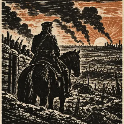 Riding Round the Lines - poem by - Henry Lawson