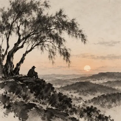 Sheoaks That Sigh When the Wind Is Still - poem by - Henry Lawson
