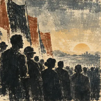 That Great Waiting Silence - poem by - Henry Lawson