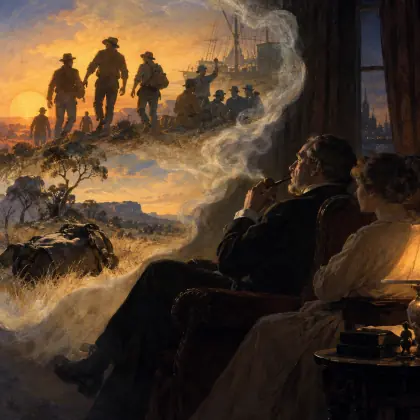 The Battling Days - poem by - Henry Lawson