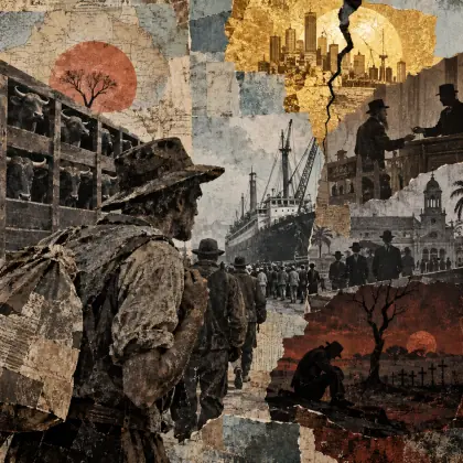 The Bursting of the Boom - poem by - Henry Lawson