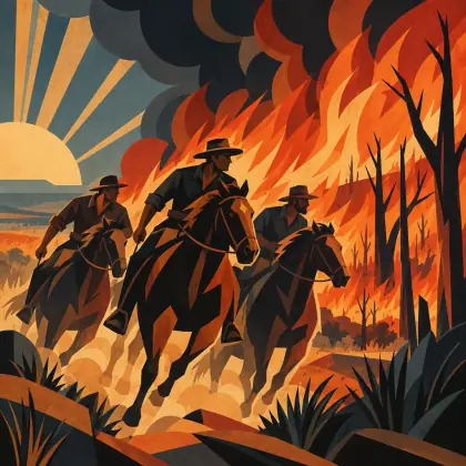 The Bush Fire - poem by - Henry Lawson