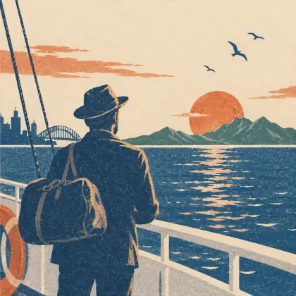 The Emigration to New Zealand - poem by - Henry Lawson
