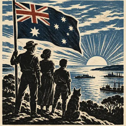 The Flag of Our Destinies - poem by - Henry Lawson