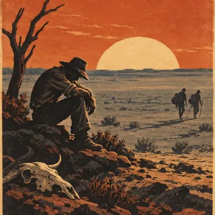 The Great Grey Plain - poem by - Henry Lawson