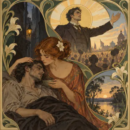 The Leader and the Bad Girl - poem by - Henry Lawson