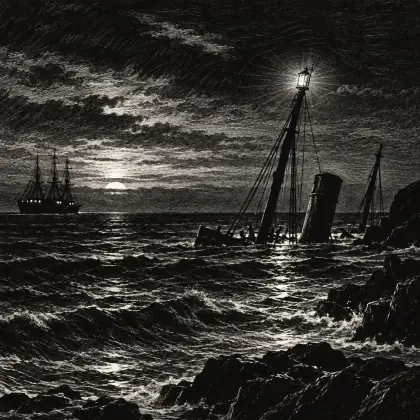 The Light on the Wreck - poem by - Henry Lawson